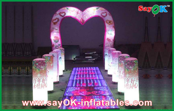 Wedding Led Arch Decoration Inflatable Shine Lighting Customized Size