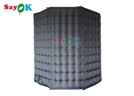 Black PVC Coated Blow Up Photo Booth 360 Photo Booth Enclosure