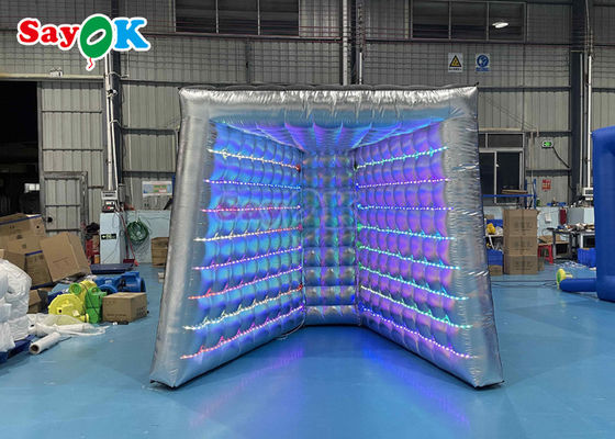 Black Oxford Cloth Inflatable Photo Booth Enclosure Loudspeaker Shape