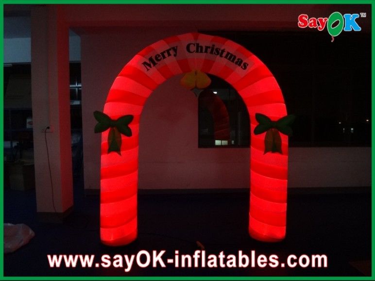 9 Feet Holiday Decotations Lovely Inflatable Christmas Arch With Led Lights