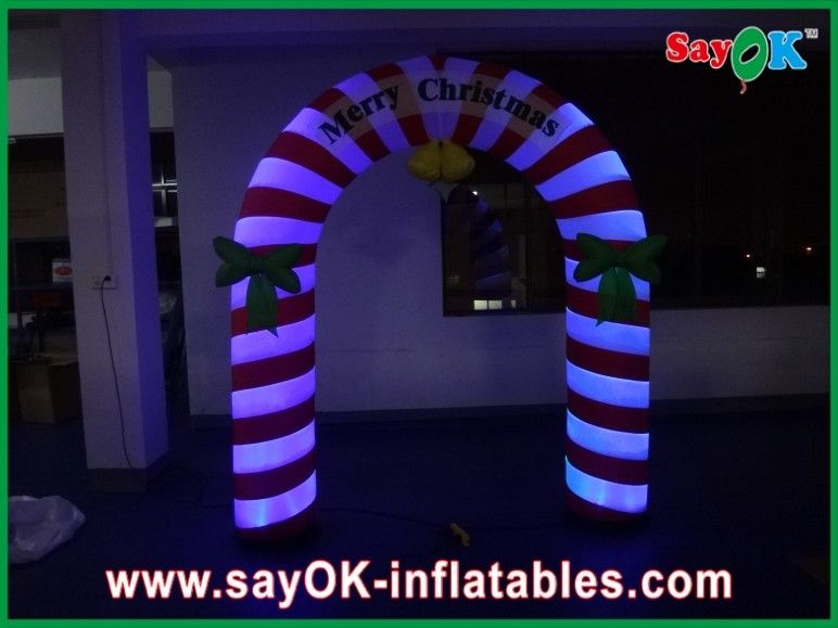 9 Feet Holiday Decotations Lovely Inflatable Christmas Arch With Led Lights