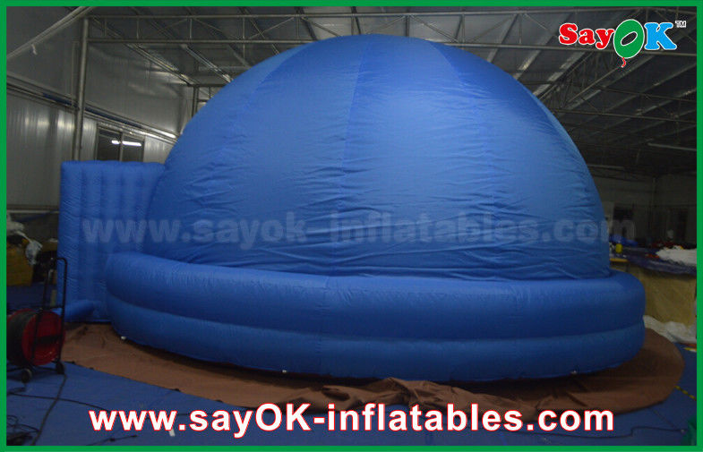 Logo Print Blue Digital Inflatable Planetarium Dome Tent For School 4m - 15m