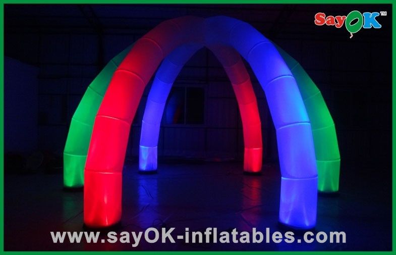 Advertising Spiders Tent Inflatable Lighting Decoration With LED