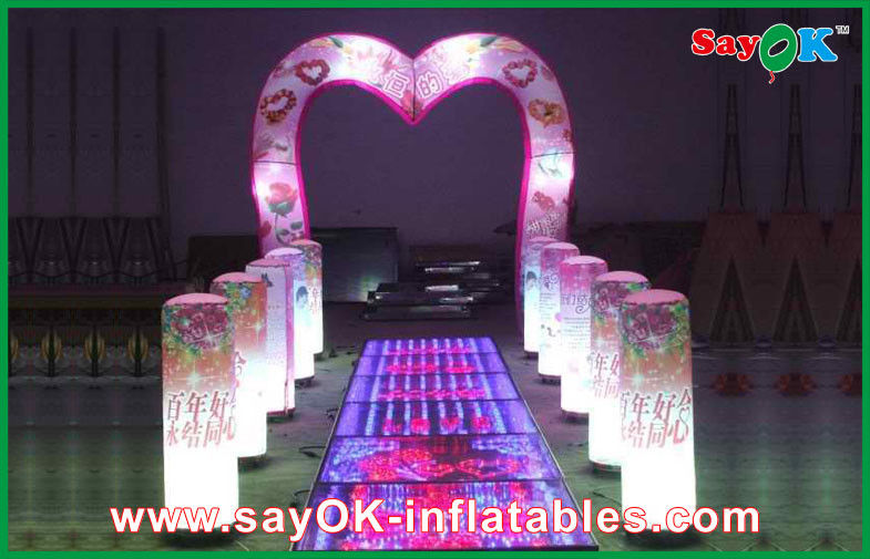 Wedding Led Arch Decoration Inflatable Shine Lighting Customized Size