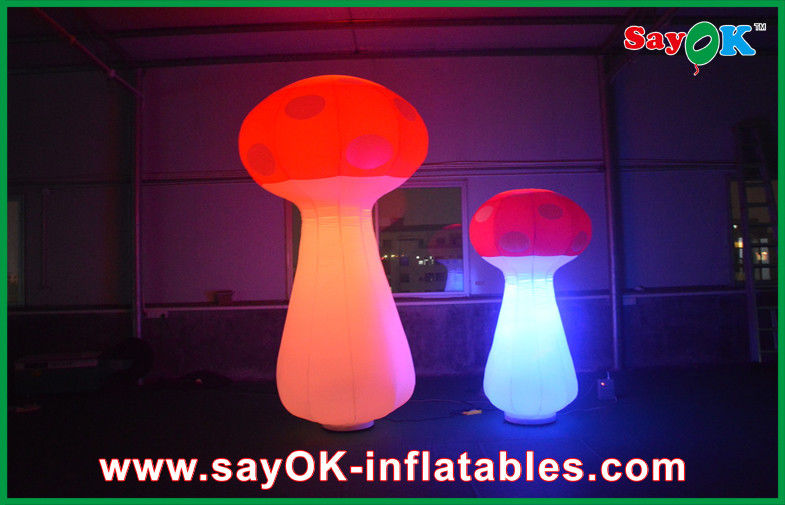 Standing Inflatable Lighting Decoration Giant Inflatable Mushroom For Indoor