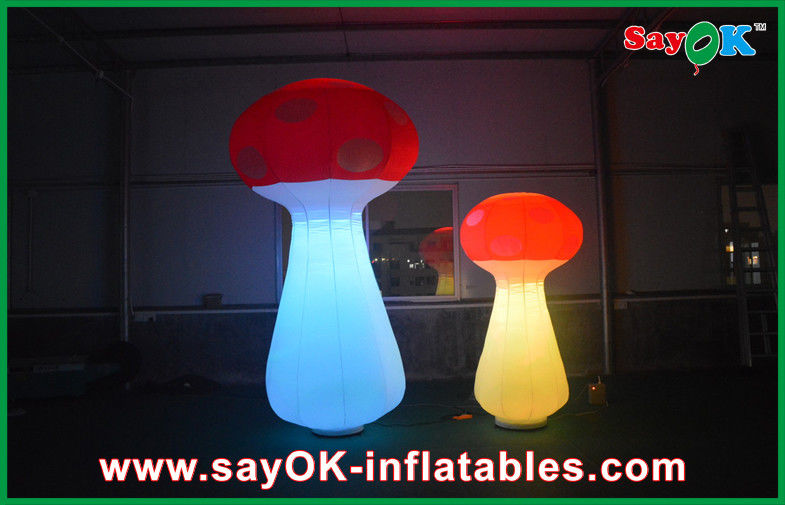Standing Inflatable Lighting Decoration Giant Inflatable Mushroom For Indoor