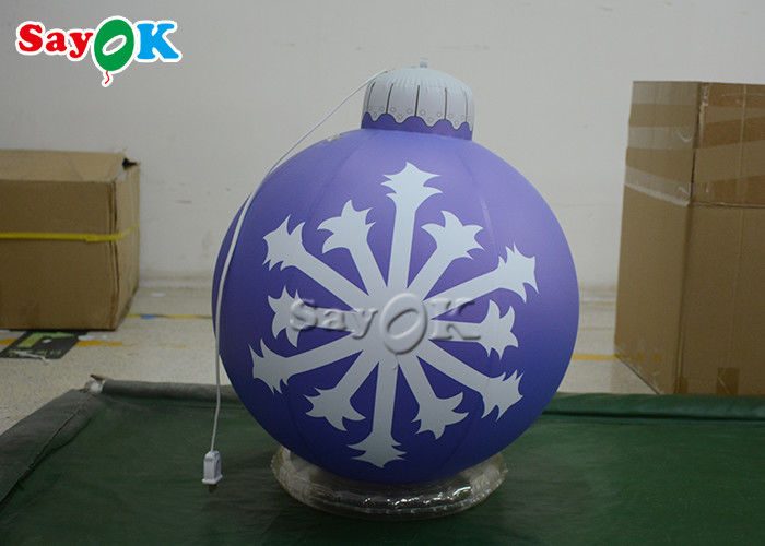 Custom 3m 10ft Garden Xmas Decorated Inflatable Ball For Holiday