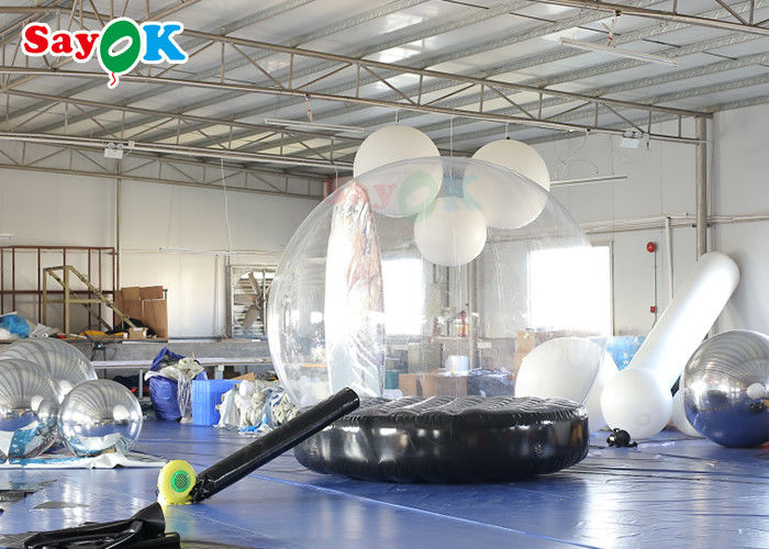 Transparent Inflatable Holiday Decorations Bounce House Snow Globe Christmas