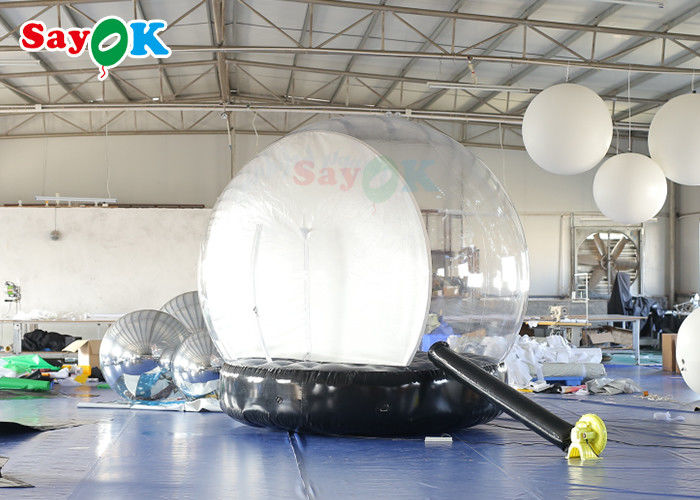 Transparent Inflatable Holiday Decorations Bounce House Snow Globe Christmas