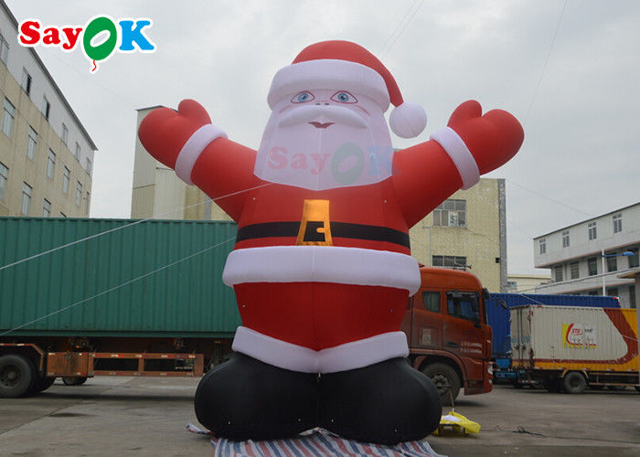 Entertainment 6m PVC Inflatable Christmas Santa Claus Yard Decorations