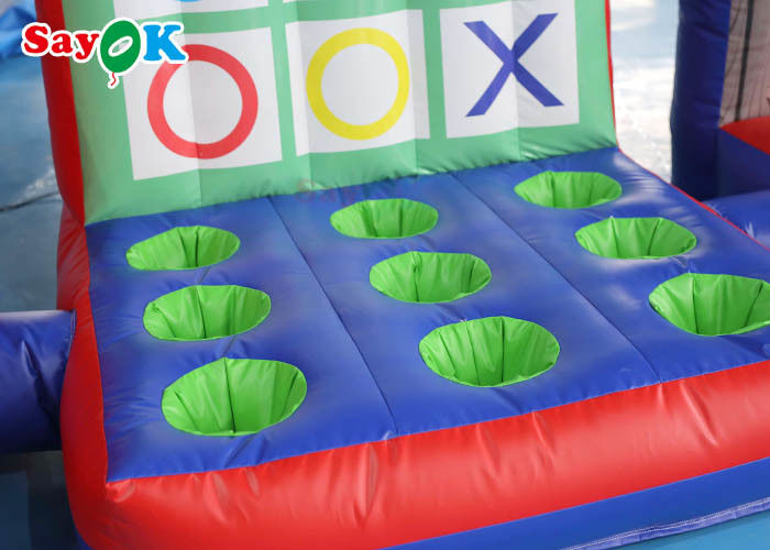 Interactive Tarpaulin Inflatable Sports Games For Team Building Screen Printing