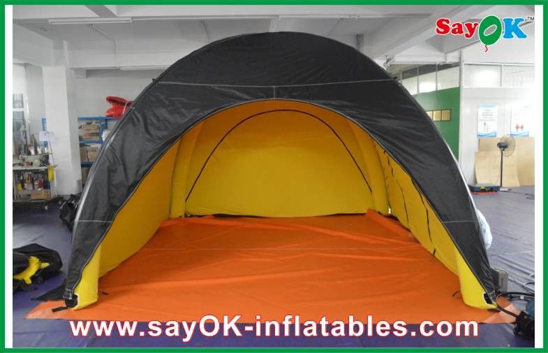 Outwell Air Tent Durable Inflatable Camping Tent Black Outside Yellow Inside Customized