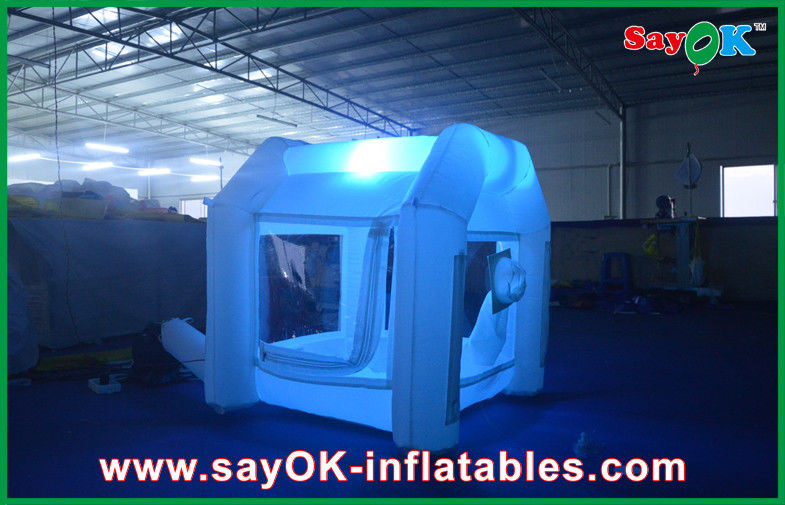 Inflatable Photo Booth Hire Little House Led Inflatable Money Booth , Wedding Party Inflatable Booth