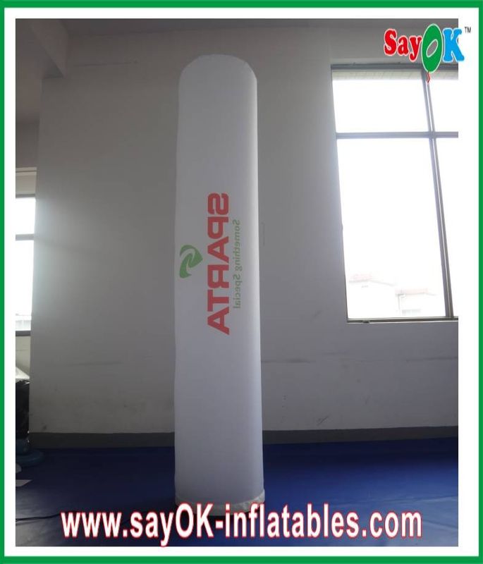 Green Wedding Party Led Inflatable Column Inflatable LED Light With Printing Logo Pillar