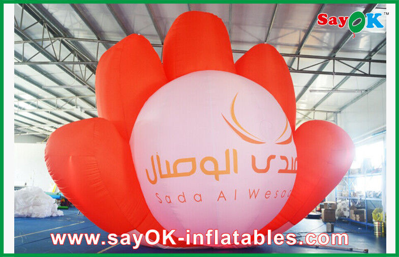 DIA 5 Meters Inflatable Palm Led Lights For Advertising Promotion