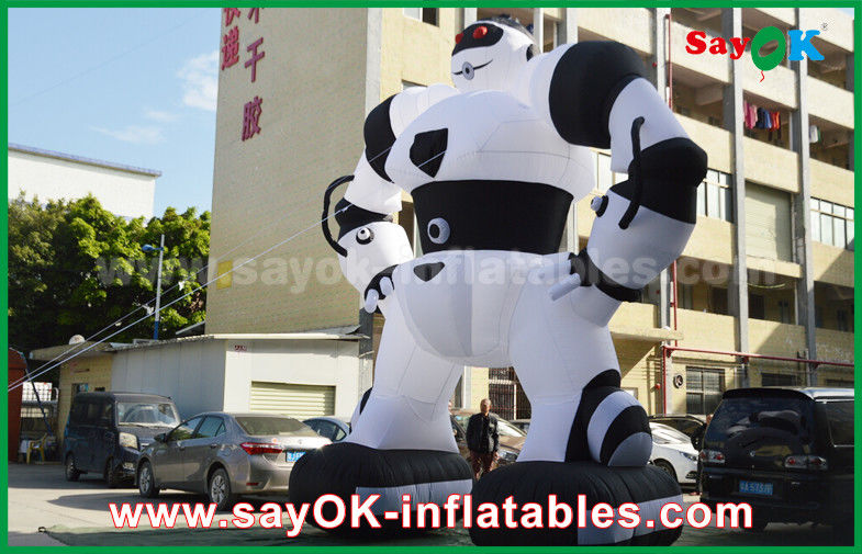 Inflatable Robot Moving Character Water-Proof Oxford Cloth For Children