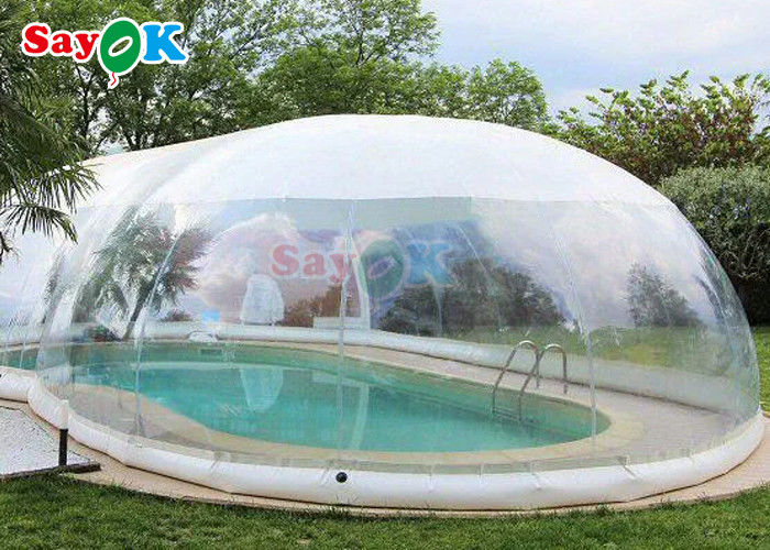 Outdoor Customized Inflatable Swimming Pool Cover Transparent Inflatable Pool Cover Dome