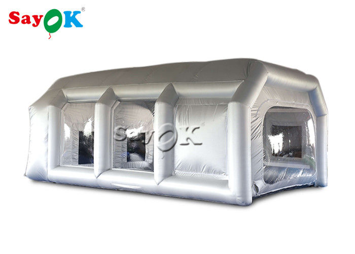 Best Inflatable Tent 7x5x3mH Silver Car Inflatable Spray Booth