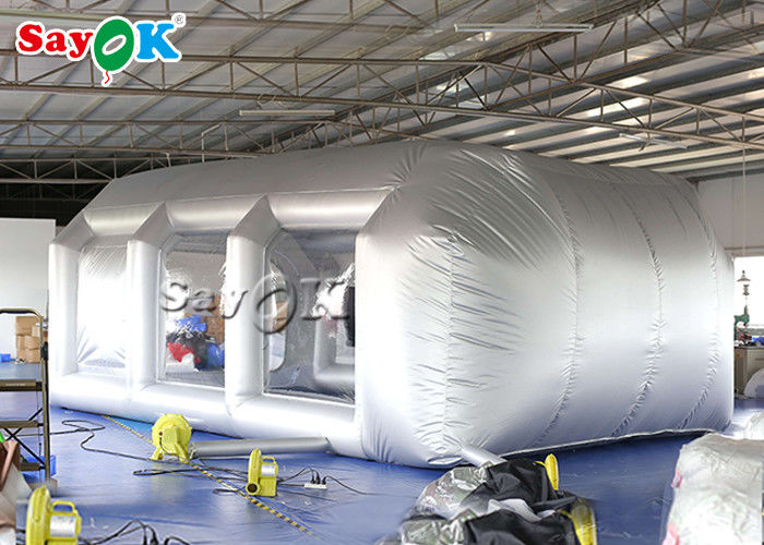 Best Inflatable Tent 7x5x3mH Silver Car Inflatable Spray Booth