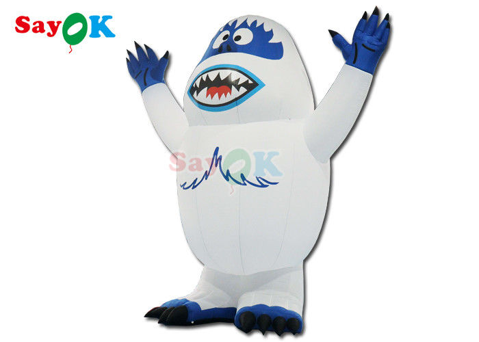 Inflatable Animals Holidays Led Lighting Inflatable Snow Monster Snowman Airblown Monster Toy For Outdoor Decoration