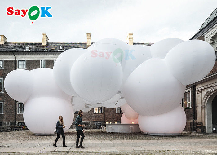 Event PVC Custom Cloud Shaped Balloons With Two Sides Digital Printing
