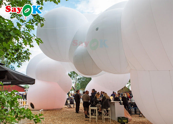 Event PVC Custom Cloud Shaped Balloons With Two Sides Digital Printing