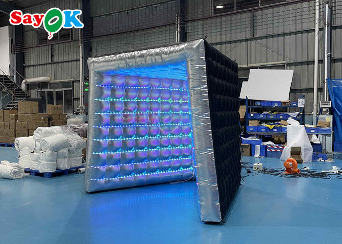 Black Oxford Cloth Inflatable Photo Booth Enclosure Loudspeaker Shape