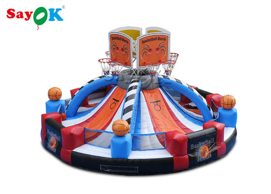 Juego de tiro de baloncesto gigante de aire libre con gancho inflable Logotipo personalizado