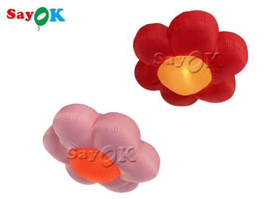 Flor de iluminación inflable artificial de 1.5m 2m 190T a medida