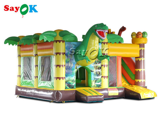 Commercial Dinosaur Party 5.3x5x3.4mH Deslizador Inflables