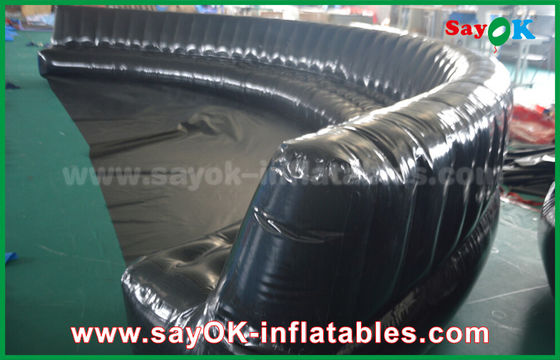 Productos inflables ecológicos personalizados 6 - 10m Negro Herméticamente sellado Sofá inflables de PVC de 0.6mm