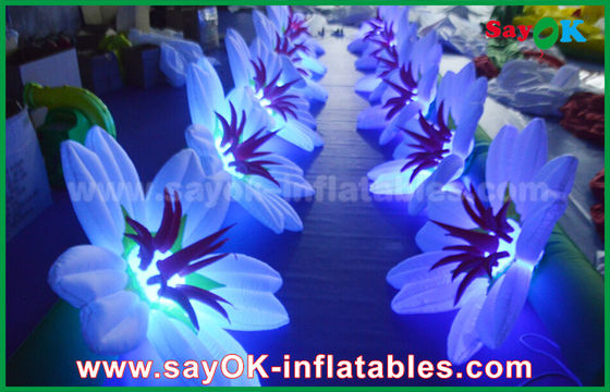 Decoración de cadenas de flores inflables / Decoración de luces inflables para escenarios de bodas