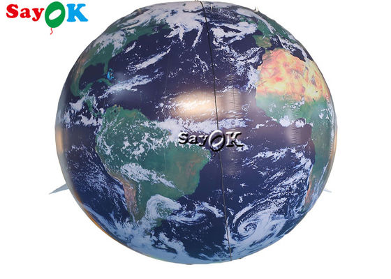 Evento Escolar 2.5m 8ft Inflatable modelo de globo de tierra decorativo con iluminación LED