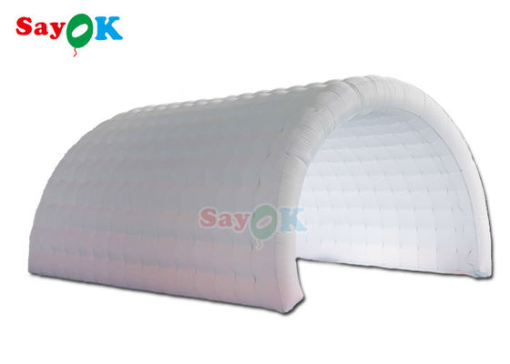 Tenda de túnel inflable a prueba de fuego, hermética para eventos, con LED