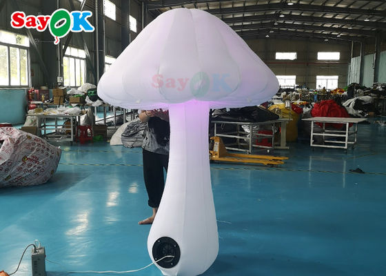Decoración inflable gigante de la seta del color de la impresión completa con el ventilador
