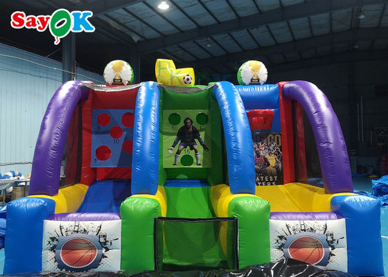 Aros de baloncesto inflables gigantes 5x3m juego de tiro de baloncesto comercial divertido
