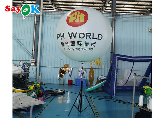 Soporte LED Piso Globo inflable Decoración interactiva Evento luminoso Bola luminosa Publicidad