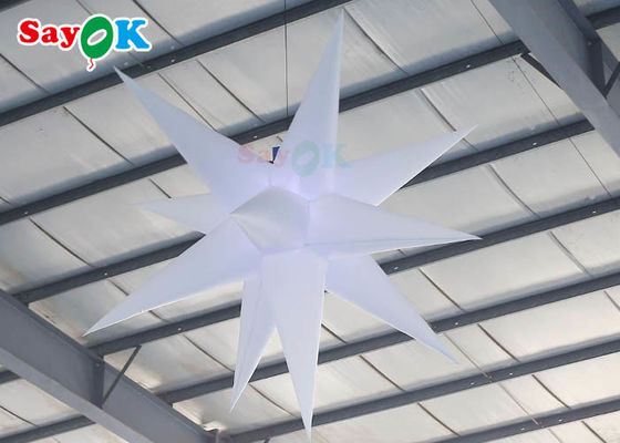 lámpara decorativa de iluminación inflable de la actividad al aire libre de la estrella de la ejecución de la decoración de los 2m