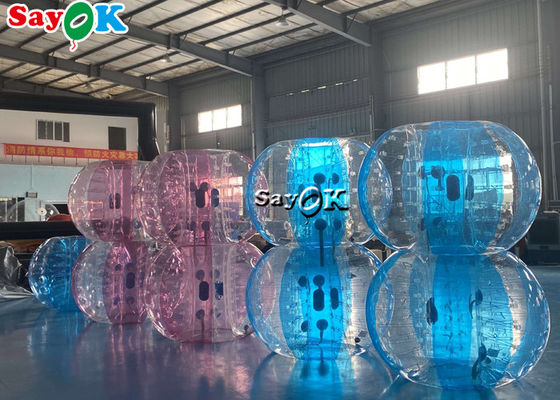 Parque de diversiones 1.0mm TPU Inflables Juegos Deportivos Bola de Fútbol Burbuja