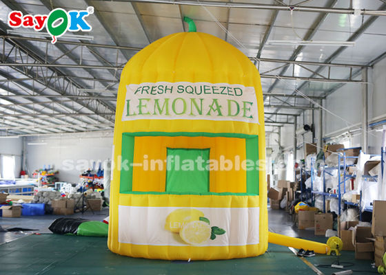 Limonada inflable Juice Kiosk For Amusement Parks de la tienda los 4m del alto del paño al aire libre inflable de Oxford