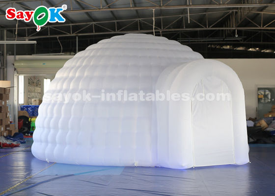 Tienda inflable inflable de la bóveda del iglú de la tienda los 5m del globo con el ventilador para el partido, boda
