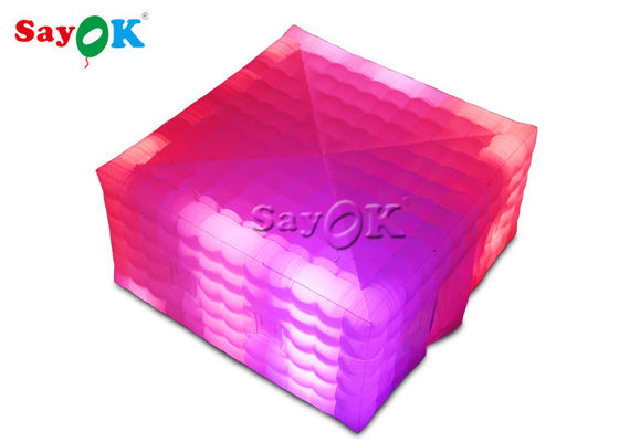 Va la tienda inflable del cubo de la tienda del aire libre de la prenda impermeable del PVC del acontecimiento inflable del partido con el LED