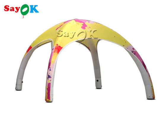 Tienda inflable inflable de la bóveda de la araña del aire de Oxford TPU de la prenda impermeable de la tienda del césped