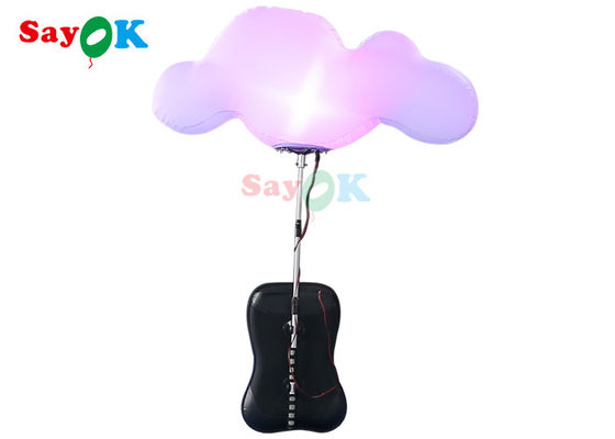 decoración de iluminación inflable de la bola de la mochila de los 0.8m para hacer publicidad de actividad