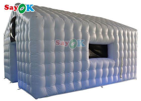 Color blanco del Pvc de la casa inflable material comercial de la despedida