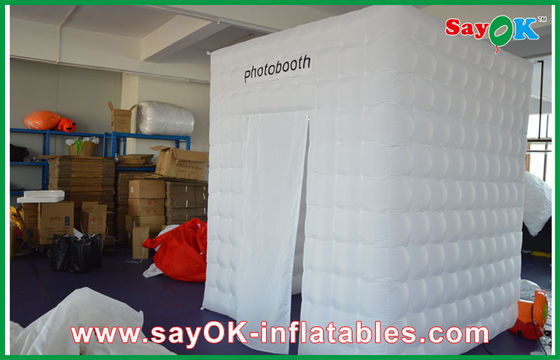 210D de tela de Oxford inflables Photo Booth con luz led