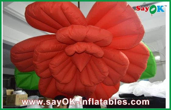 Decoración de iluminación inflable de bodas / Iluminación de flores inflables rojas
