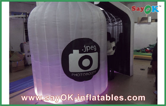 Cabina inflable de iluminación portátil Logo Printed For Wedding de la foto del estudio inflable de la foto