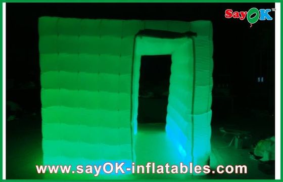 La cabina inflable de la foto del cubo del estudio inflable de la foto, móvil inflable llevó el quiosco ligero de la cabina de la foto
