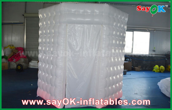 El PVC inflable del recinto de la cabina de la foto cubrió la tienda móvil de la cabina de la foto del octágono inflable con la iluminación del LED